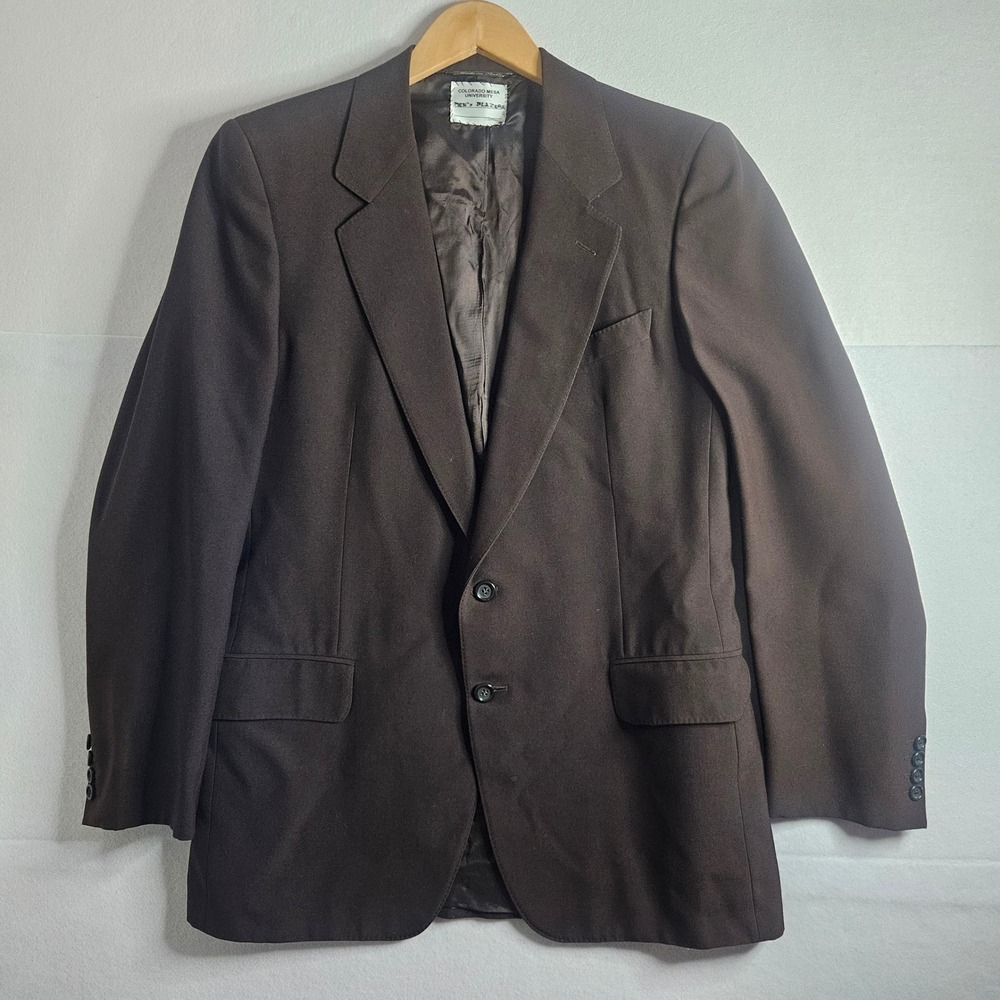 Ermenegildo Zegna Mens Brown Wool Blazer Made in Italy Sport Coat CMU 40R